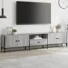 Image de Meuble TV à tiroir sonoma gris 200x25x44 cm bois d ingénierie