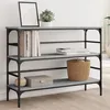 Image de vidaXL Table console sonoma gris 100x32x75 cm bois d'ingénierie 839051