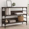 Image de vidaXL Table console chêne marron 100x32x75 cm bois d'ingénierie 839062