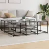 Image de vidaXL Table basse sonoma gris 121x121x40 cm bois d'ingénierie 839071