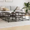 Image de vidaXL Table basse chêne marron 121x121x40 cm bois d'ingénierie 839072