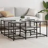 Image de vidaXL Table basse sonoma gris 91x91x40 cm bois d'ingénierie 839076