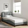 Image de vidaXL Cadre de Lit sans Matelas Hvar, Lit Rembourré, Sommier à Lattes, Lit Simple, Lit Adulte de Chambre à Coucher 3207730