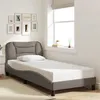 Image de vidaXL Cadre de Lit avec Tête de Lit, Lit Rembourré, Sommier à Lattes, Lit Simple, Lit Adulte de Chambre à Coucher 3207741