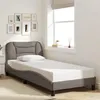 Image de vidaXL Cadre de Lit sans Matelas Hvar, Lit Rembourré, Sommier à Lattes, Lit Simple, Lit Adulte de Chambre à Coucher 3207748