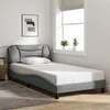 Image de vidaXL Cadre de Lit sans Matelas Hvar, Lit Rembourré, Sommier à Lattes, Lit Simple, Lit Adulte de Chambre à Coucher 3207751