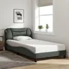 Image de vidaXL Cadre de Lit sans Matelas Hvar, Lit Rembourré, Sommier à Lattes, Lit Simple, Lit Adulte de Chambre à Coucher 3207752