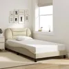 Image de vidaXL Cadre de Lit sans Matelas Hvar, Lit Rembourré, Sommier à Lattes, Lit Simple, Lit Adulte de Chambre à Coucher 3207756