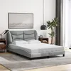 Image de vidaXL Cadre de Lit sans Matelas Hvar, Lit Rembourré, Sommier à Lattes, Lit Double, Lit Adulte de Chambre à Coucher 3207765
