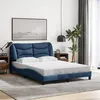 Image de vidaXL Cadre de Lit sans Matelas Hvar, Lit Rembourré, Sommier à Lattes, Lit Double, Lit Adulte de Chambre à Coucher 3207771