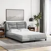 Image de vidaXL Cadre de Lit sans Matelas Hvar, Lit Rembourré, Sommier à Lattes, Lit Double, Lit Adulte de Chambre à Coucher 3207772