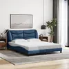 Image de vidaXL Cadre de Lit sans Matelas Hvar, Lit Rembourré, Sommier à Lattes, Lit Double, Lit Adulte de Chambre à Coucher 3207785