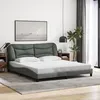 Image de vidaXL Cadre de Lit sans Matelas Hvar, Lit Rembourré, Sommier à Lattes, Lit Double, Lit Adulte de Chambre à Coucher 3207787
