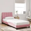 Image de vidaXL Cadre de Lit sans Matelas Hanko, Lit Rembourré, Sommier à Lattes, Lit Simple, Lit Adulte de Chambre à Coucher 3207830