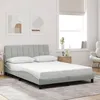 Image de vidaXL Cadre de Lit sans Matelas Hanko, Lit Rembourré, Sommier à Lattes, Lit Double, Lit Adulte de Chambre à Coucher 3207849