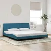 Image de vidaXL Cadre de Lit avec Tête de Lit, Lit Rembourré, Sommier à Lattes, Lit Double, Lit Adulte de Chambre à Coucher 3207871