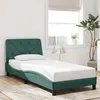 Image de vidaXL Cadre de Lit sans Matelas, Lit Rembourré, Sommier à Lattes, Lit Simple, Lit Adulte de Chambre à Coucher Intérieur, 3207896
