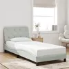 Image de vidaXL Cadre de Lit sans Matelas, Lit Rembourré, Sommier à Lattes, Lit Simple, Lit Adulte de Chambre à Coucher Intérieur, 3207899