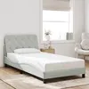 Image de vidaXL Cadre de Lit sans Matelas, Lit Rembourré, Sommier à Lattes, Lit Simple, Lit Adulte de Chambre à Coucher Intérieur, 3207905