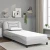 Image de vidaXL Cadre de Lit sans Matelas Hvar, Lit Rembourré, Sommier à Lattes, Lit Simple, Lit Adulte de Chambre à Coucher 3207961