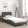 Image de vidaXL Cadre de Lit sans Matelas Hvar, Lit Rembourré, Sommier à Lattes, Lit Simple, Lit Adulte de Chambre à Coucher 3207970