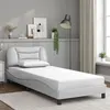 Image de vidaXL Cadre de Lit sans Matelas Hvar, Lit Rembourré, Sommier à Lattes, Lit Simple, Lit Adulte de Chambre à Coucher 3207975