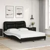 Image de vidaXL Cadre de Lit sans Matelas Hvar, Lit Rembourré, Sommier à Lattes, Lit Double, Lit Adulte de Chambre à Coucher 3207993