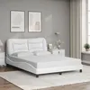 Image de vidaXL Cadre de Lit sans Matelas Hvar, Lit Rembourré, Sommier à Lattes, Lit Double, Lit Adulte de Chambre à Coucher 3208003