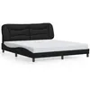 Image de vidaXL Bedframe met hoofdbord kunstleer zwart 180x200 cm3208016