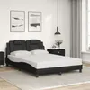 Image de Cadre de lit sans matelas noir 140x200 cm similicuir