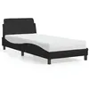 Image de vidaXL Bed met matras kunstleer zwart 80x200 cm3208297