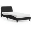 Image de vidaXL Bed met matras stof zwart 90x190 cm3208306