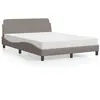 Image de vidaXL Bed met matras stof taupe 120x200 cm3208368