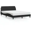 Image de vidaXL Lit avec matelas noir 120x200 cm similicuir 3208377