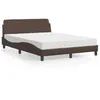 Image de vidaXL Bed met matras kunstleer bruin 140x190 cm3208399