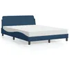 Image de vidaXL Bed met matras stof blauw 140x200 cm3208410