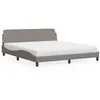 Image de vidaXL Bed met matras stof taupe 180x200 cm3208448
