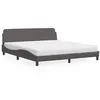 Image de vidaXL Bed met matras kunstleer grijs 180x200 cm3208460
