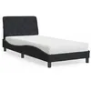 Image de vidaXL Lit avec Matelas, Lit Rembourré avec Coussin de Tête de Lit, Lit Simple, Lit Adulte de Chambre à Coucher Intérieur, 3208624
