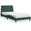 Image de vidaXL Bed met matras fluweel donkergroen 100x200 cm3208643