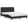 Image de vidaXL Lit avec Matelas, Lit Rembourré avec Coussin de Tête de Lit, Lit Double, Lit Adulte de Chambre à Coucher Intérieur, 3208654