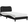 Image de Lit vidaxl 218 x 85 x 74.5 cm en similicuir sommier a lattes de couleur