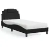 Image de vidaXL Lit avec Matelas, Lit Rembourré avec Coussin de Tête de Lit, Lit Simple, Lit Adulte, Meuble de Chambre à Coucher 3208754