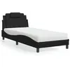 Image de vidaXL Lit avec Matelas, Lit Rembourré avec Coussin de Tête de Lit, Lit Simple, Lit Adulte, Meuble de Chambre à Coucher 3208761