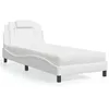 Image de vidaXL Lit avec Matelas, Lit Rembourré avec Coussin de Tête de Lit, Lit Simple, Lit Adulte, Meuble de Chambre à Coucher 3208769