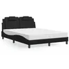 Image de vidaXL Lit avec Matelas, Lit Rembourré avec Coussin de Tête de Lit, Lit Double, Lit Adulte, Meuble de Chambre à Coucher 3208782