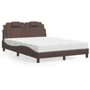 Image de vidaXL Bed met matras kunstleer bruin 120x200 cm3208784