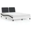 Image de vidaXL Lit avec Matelas, Lit Rembourré avec Coussin de Tête de Lit, Lit Double, Lit Adulte, Meuble de Chambre à Coucher 3208858