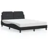 Image de vidaXL Lit avec Matelas, Lit Rembourré avec Coussin de Tête de Lit, Lit Double, Lit Adulte, Meuble de Chambre à Coucher 3208859