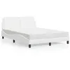 Image de vidaXL Lit avec Matelas, Lit Rembourré avec Coussin de Tête de Lit, Lit Double, Lit Adulte, Meuble de Chambre à Coucher 3208860